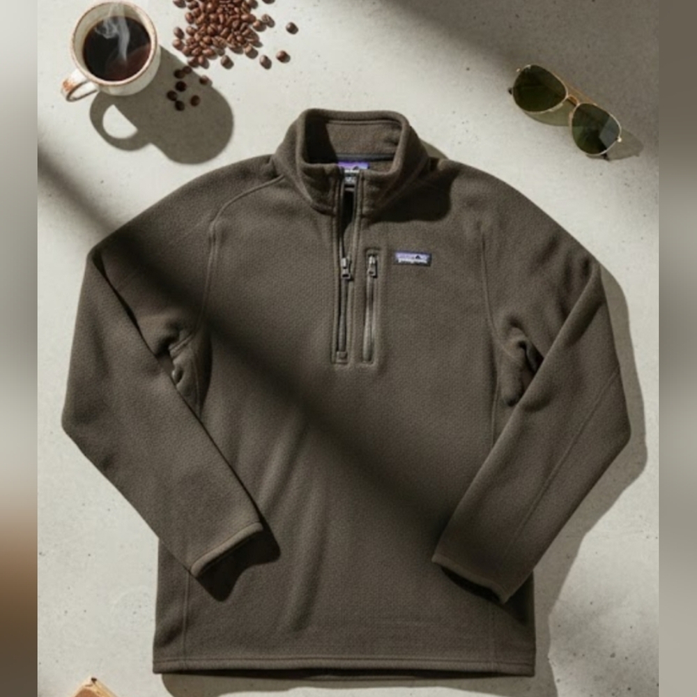 Patagonia Dark Brown Performance Pullover Sz Medi… - image 2